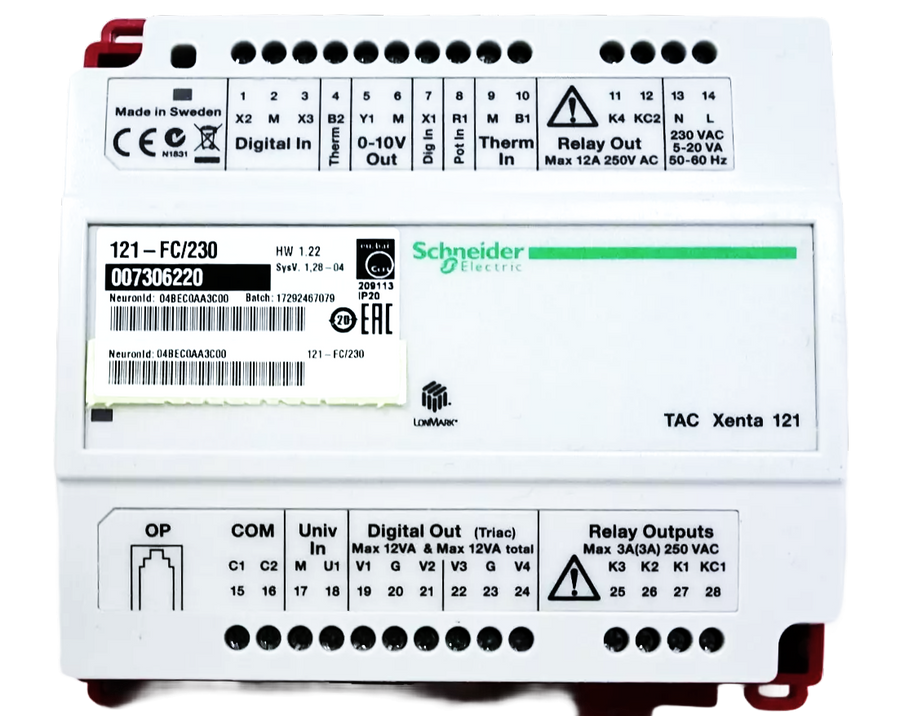 007306220 Schneider Electric - TAC XENTA 121-FC/230