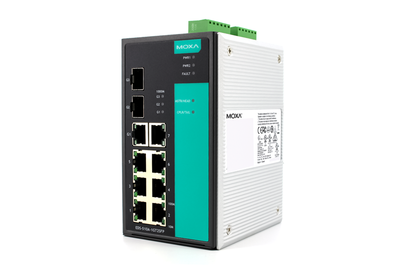 EDS-510A-1GT2SFP-T Moxa