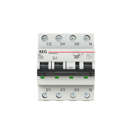 DMA63NPC25/030 AEG - 3P+N C 25A 6KA 30MA A 565418