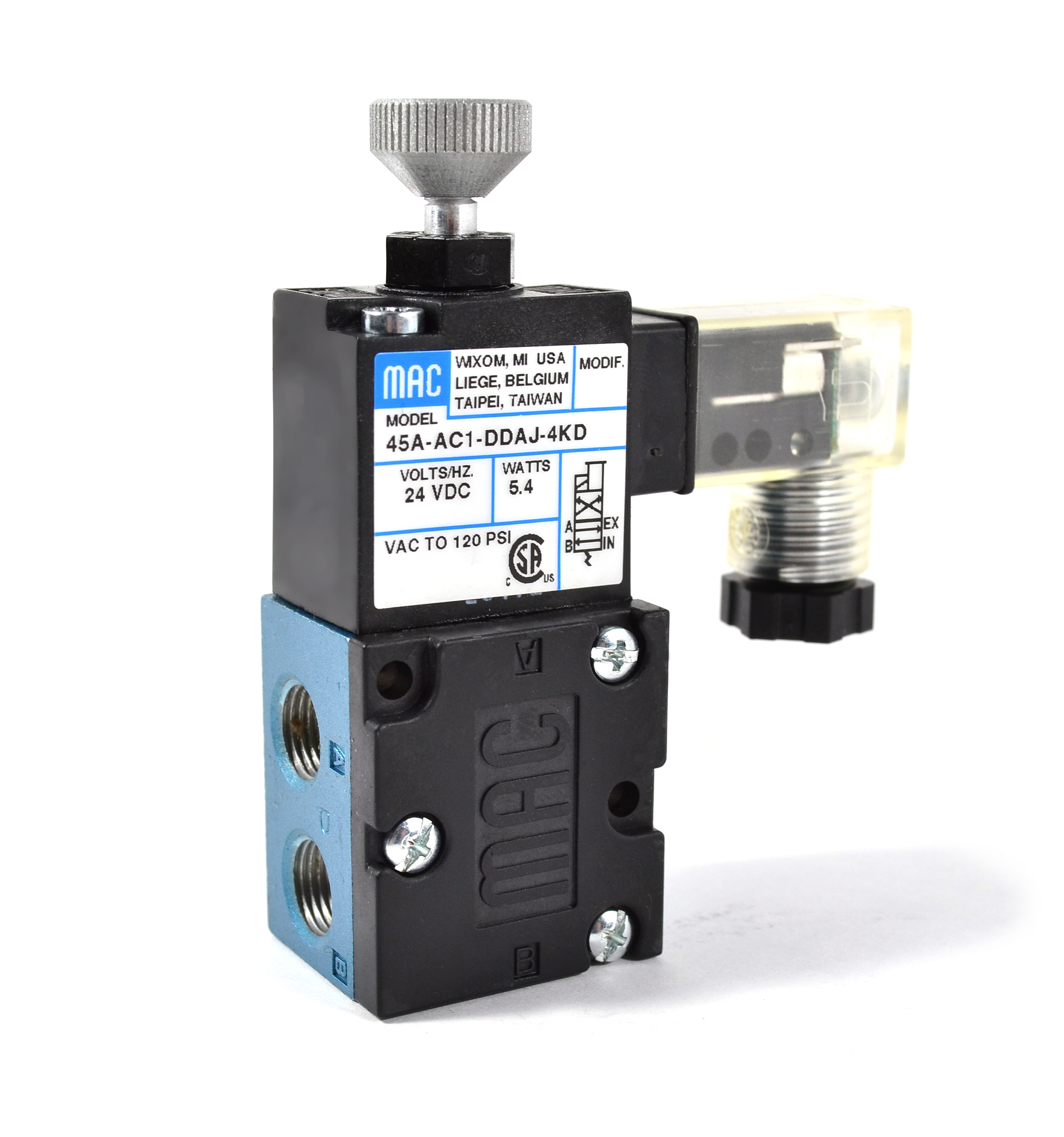 45A-AD1-DDFJ-1KA MAC Valves